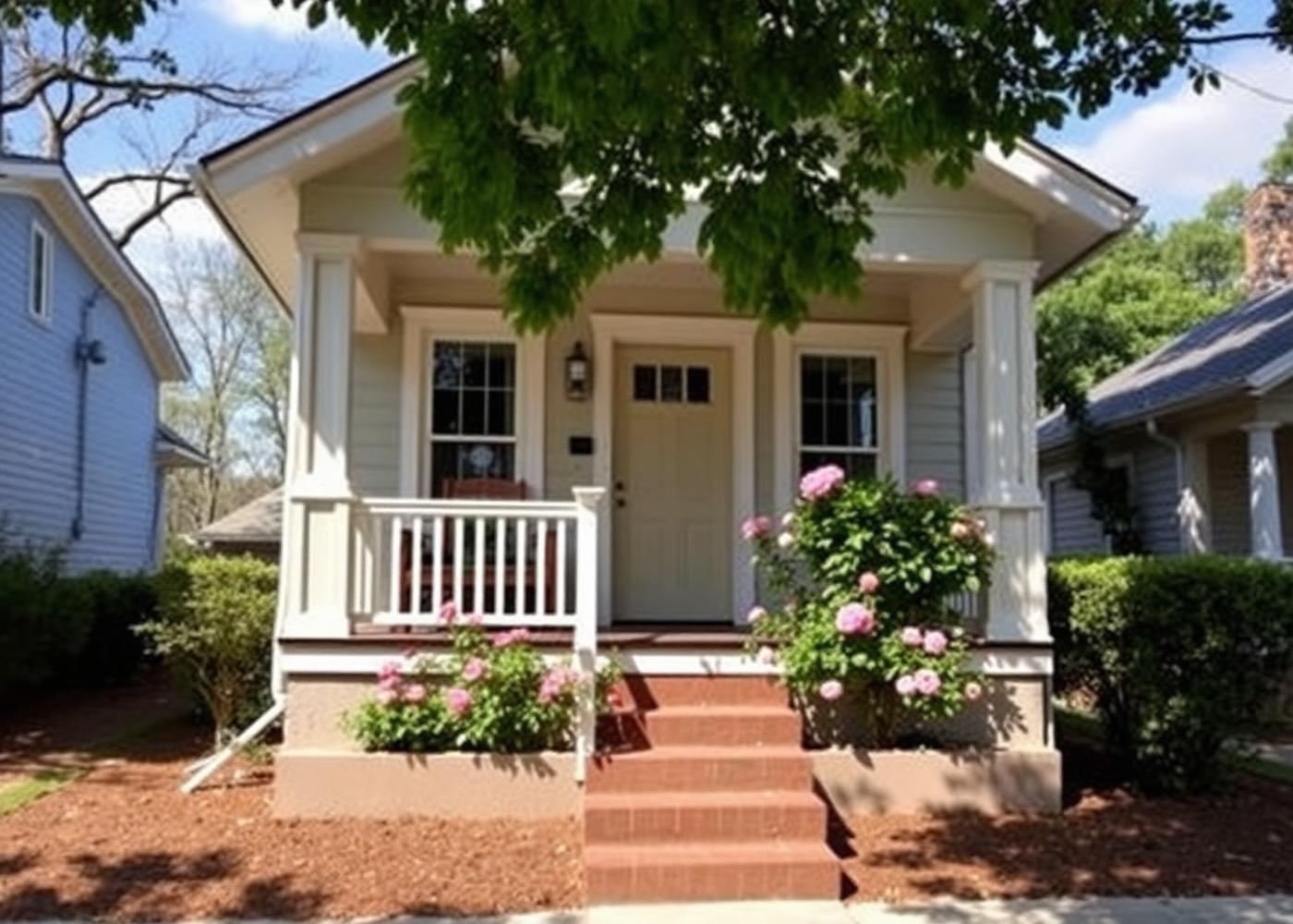 Charming craftsman rental home with front porch